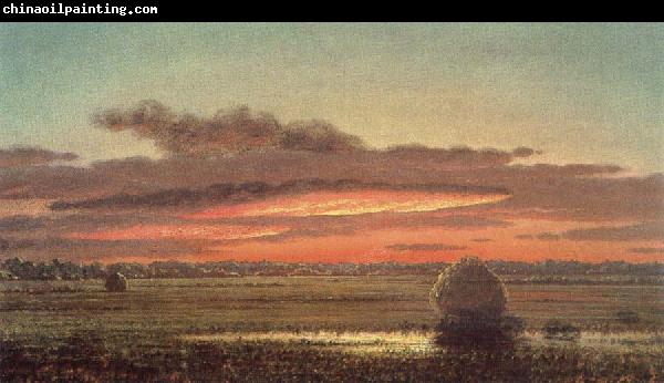 Martin Johnson Heade Sunset above the swamp