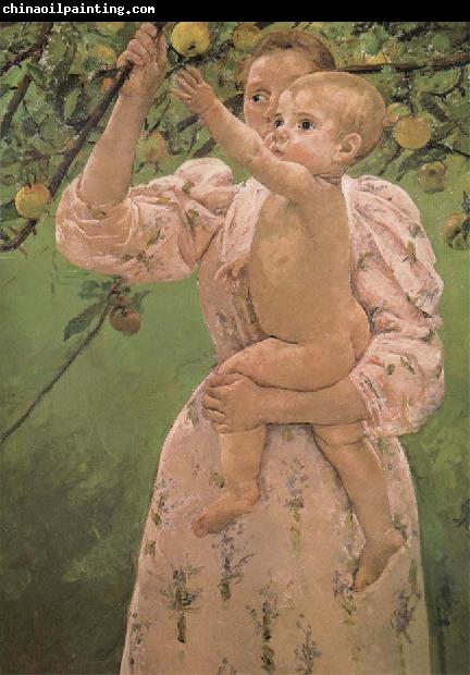 Mary Cassatt Drinks trying to reach an apple