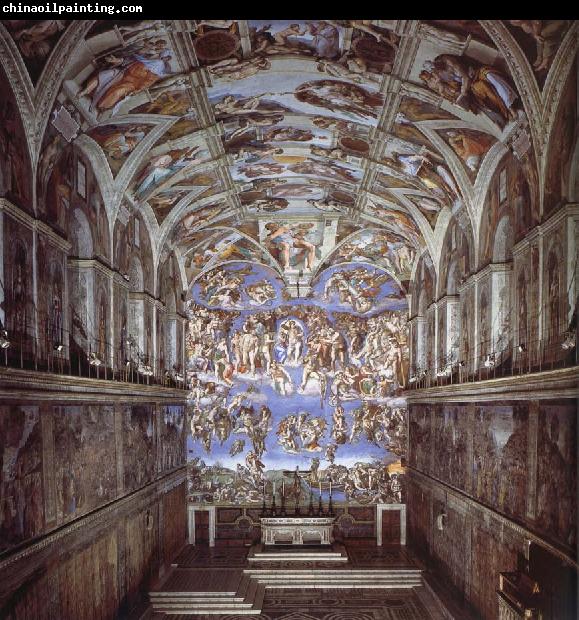 Michelangelo Buonarroti Sixtijnse chapel with the ceiling painting