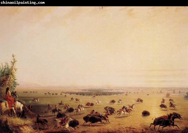 Miller, Alfred Jacob Surround of Buffalo by Indians