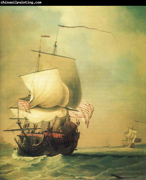 Monamy, Peter An English East Indiaman bow view