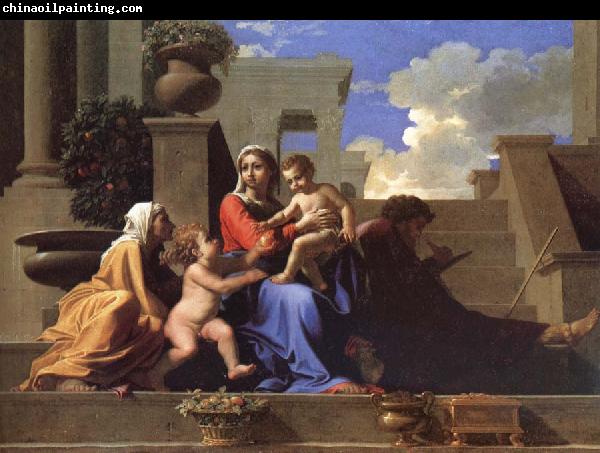 Nicolas Poussin The Saint Family on the stair