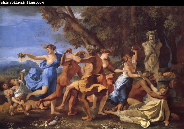 Nicolas Poussin A Bacchanalian Revel Befroe a Term of Pan