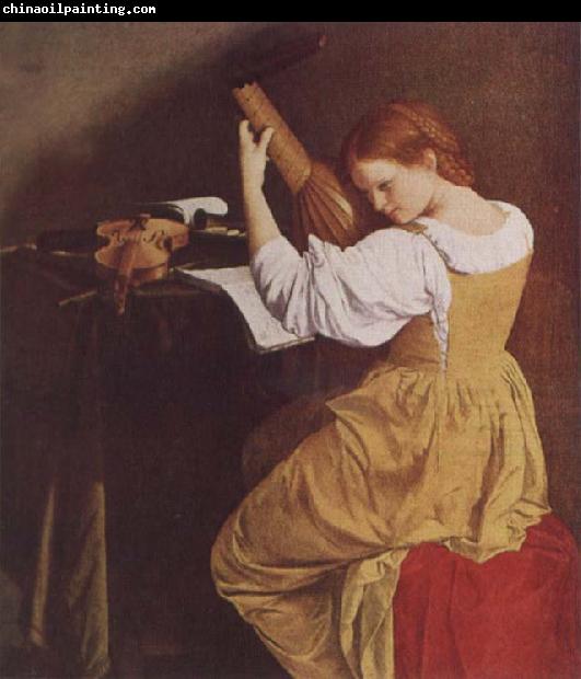 Orazio Gentileschi The Lute Player