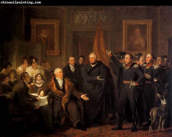 PIENEMAN, Jan Willem. The Triumvirate Assuming Power on behalf of the Prince of Orange, 21 November 1813