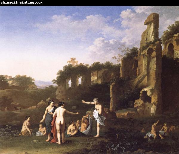 POELENBURGH, Cornelis van Women Bathing in a Landscape