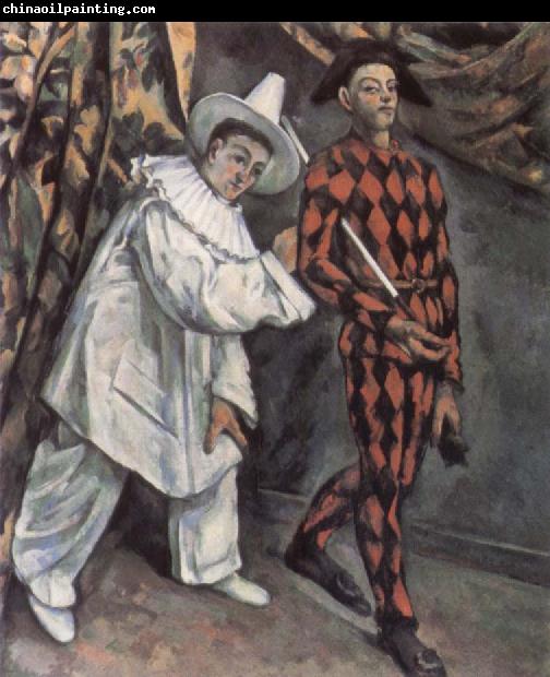 Paul Cezanne Pierrot and Harlequin