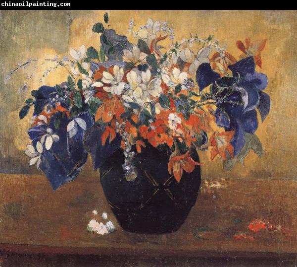 Paul Gauguin A Vase of Flowers