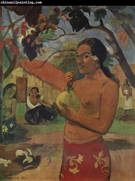 Paul Gauguin Woman Holdinga Fruit