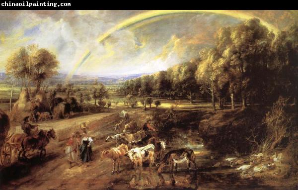 Peter Paul Rubens Landscape with Rainbow