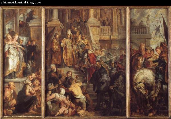 Peter Paul Rubens Saint Bavo About to Receive the Monastic Habit at Ghent