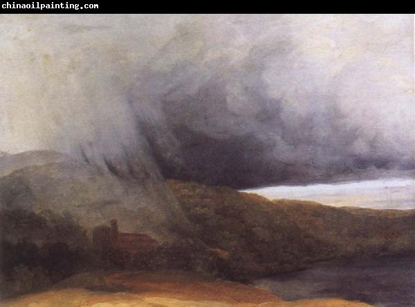 Pierre de Valenciennes Storm by the Banks of a Lake