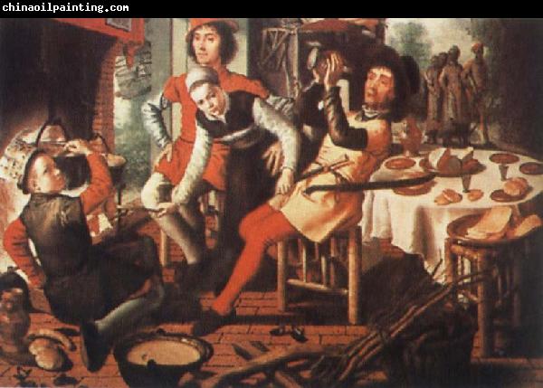 Pieter Aertsen Peasants by the Hearth