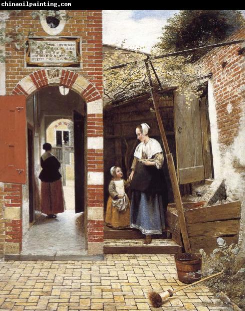 Pieter de Hooch The Courtyard of a House in Delft