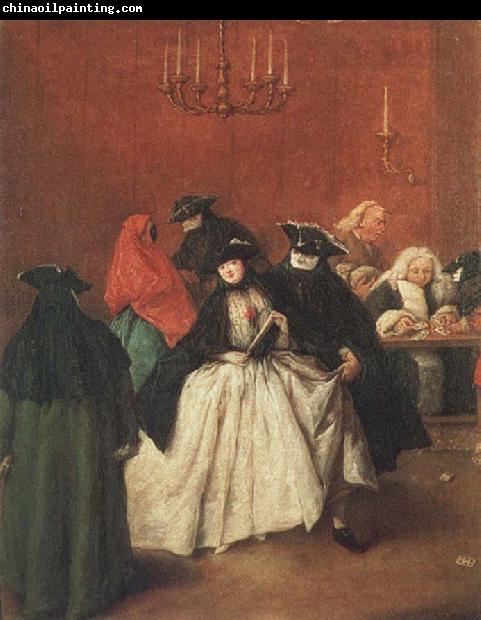 Pietro Longhi Masked venetians in the Ridotto