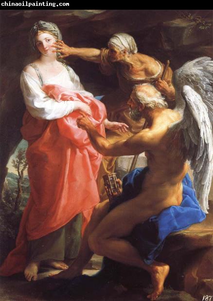 Pompeo Batoni Time Orders Old Age to Destroy Beauty