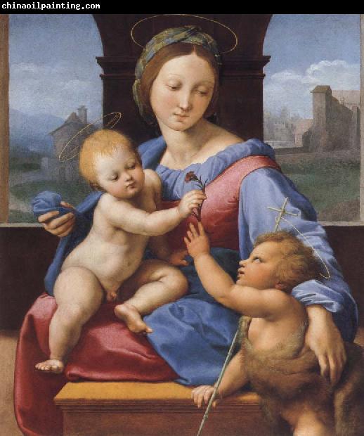 Raphael The Madonna and Child with teh Infant Baptist