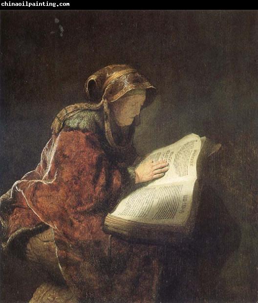 Rembrandt van rijn The Prophetess Anna