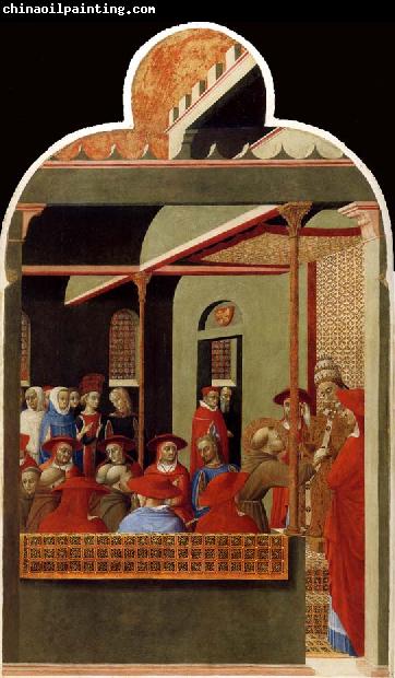 SASSETTA Pope innocent III Accords Recognition to the Franciscan Order