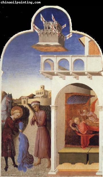 SASSETTA Saint Francis Giving Away His Clothes to the Poor Knight,The Dream of Saint Francis