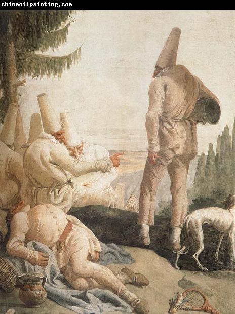 TIEPOLO, Giovanni Domenico Pulcinelle on Vacation