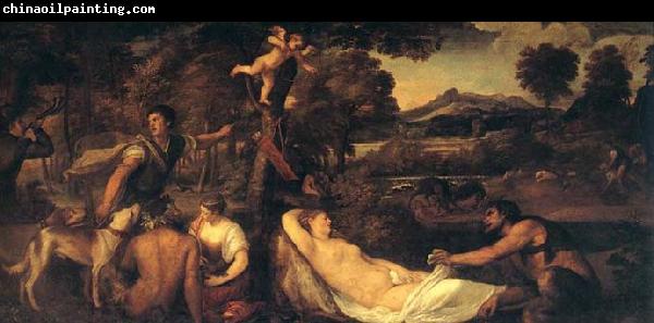 TIZIANO Vecellio Jupiter and Anthiope