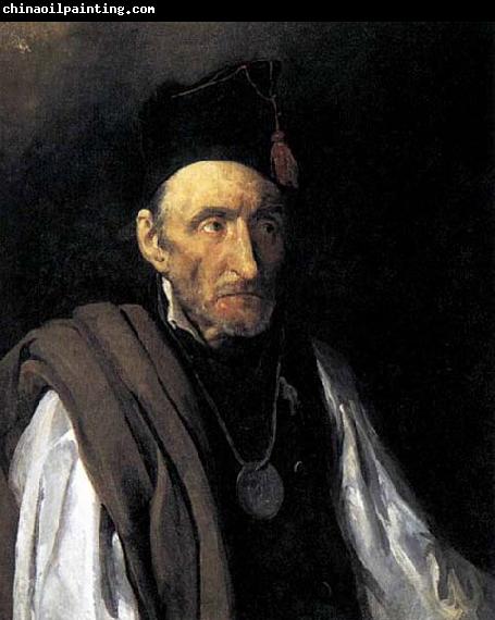 Theodore   Gericault Man with Delusions of Military Command