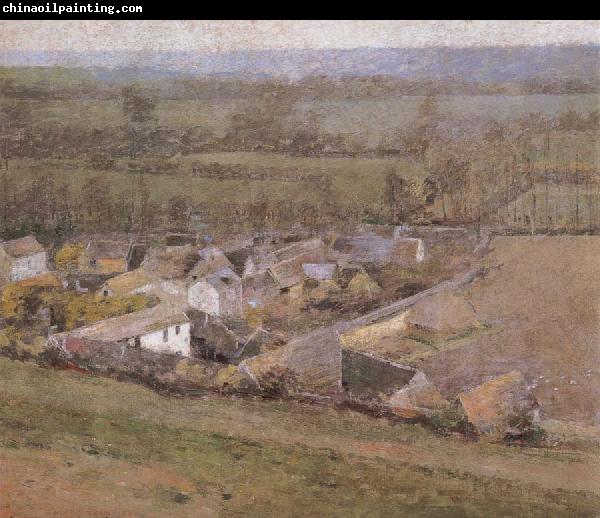 Theodore Robinson Bird-s-Eye  View Giverny France