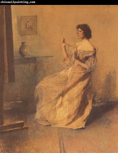 Thomas Wilmer Dewing The Necklace