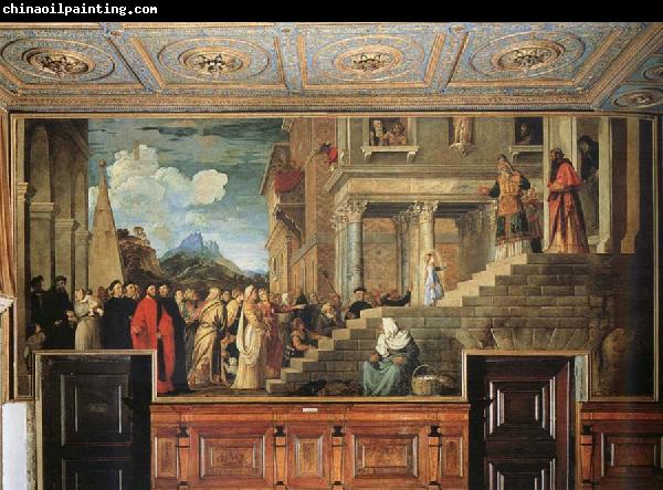 Titian Presentation of the Virgin at the Temple