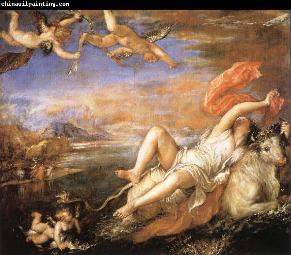 Titian The robbery of Europe