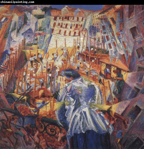 Umberto Boccioni THe Street Penetrates the House