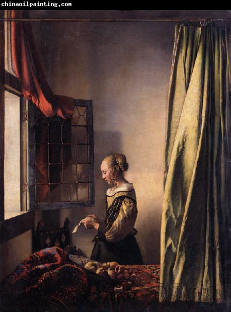 VERMEER VAN DELFT, Jan Girl Reading a Letter at an Open Window