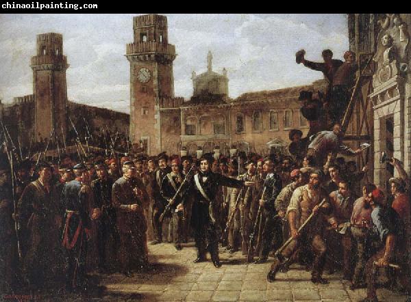 Vincenzo Giacomelli Daniele Manin and the Insurgents Capture the Arsenal