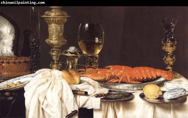 Willem Claesz Heda Detail of Still Life with a Lobster