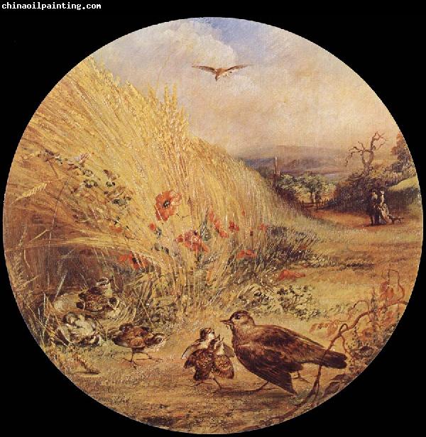 William Dexter Wheatfield with bird-s nest