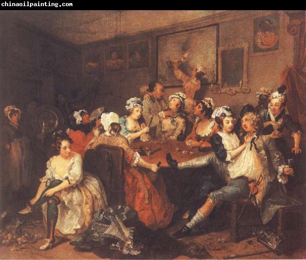 William Hogarth A Rake-s Progress,Tavern Scene