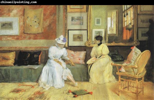 William Merrit Chase A Friendly Call