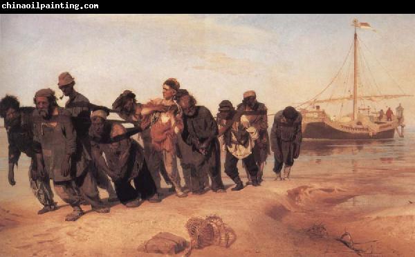 llya Yefimovich Repin Barge Haulers on the Volga