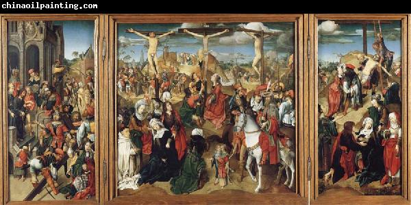 unknow artist The Crucifixion,Christ Led from the Praetorium,the Descent from the Cross