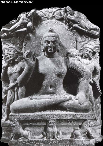 unknow artist Seated Buddha from Katra