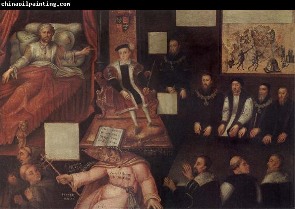 unknow artist Edward and the Pope,and anti-papal allegorical painting