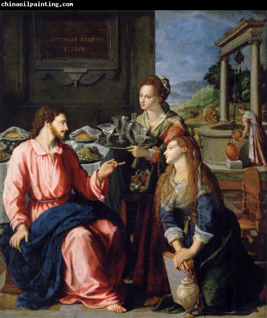 ALLORI Alessandro Museum art historic Christ with Maria and Marta