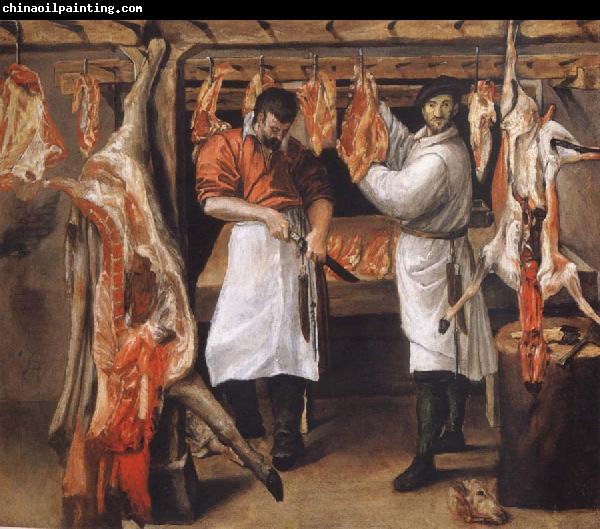 Annibale Carracci the butcher store