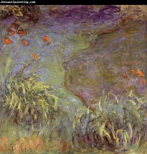 Claude Monet Day Lilies on the Bank