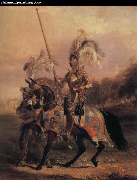 Edward Henry Corbould,RI,RWS At Egliton, lord of t he Tournament