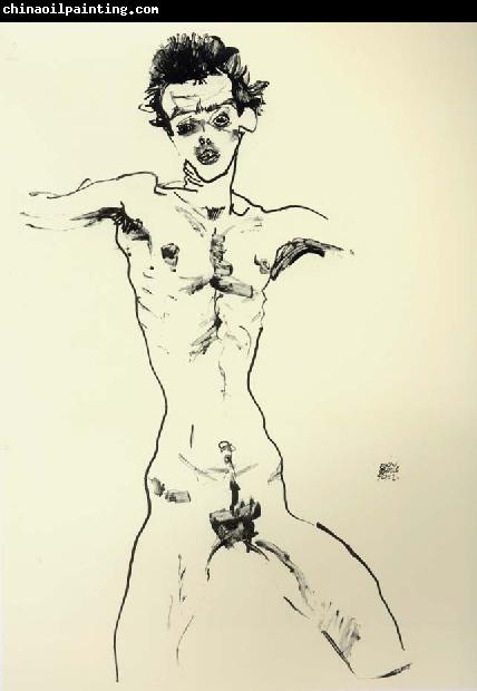 Egon Schiele Nude Self Portrait