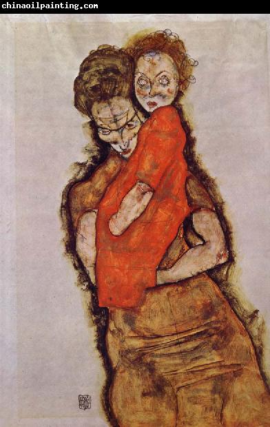 Egon Schiele Mother and Child