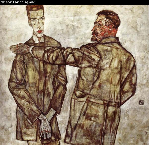 Egon Schiele Double Portrait