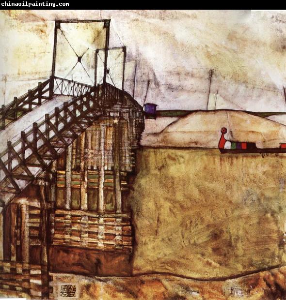 Egon Schiele The Bridge